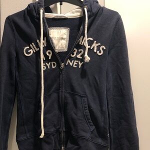 Gilly Hicks Dark Blue Zip-Up Hoodie size M